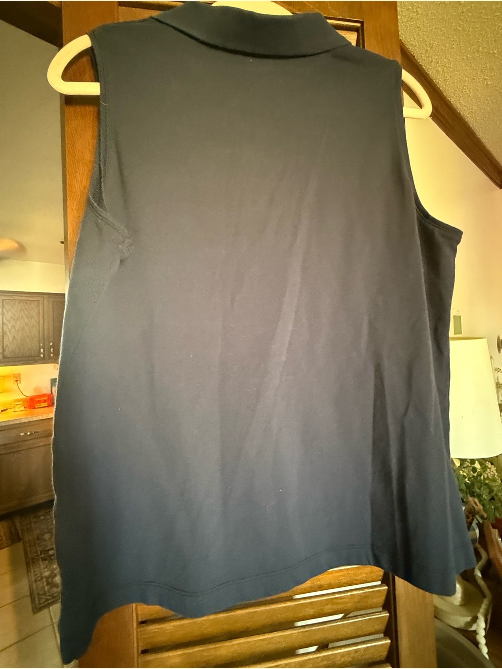 J. Crew Factory size large navy sleeveless polo size L - Picture 4 of 4